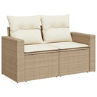 Tuinset met beige materiaal en gepoedercoat staal afmetingen - Tuinsets