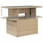 Tuinset met beige materiaal en gepoedercoat staal afmetingen - Tuinsets