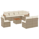 Tuinset met beige materiaal en gepoedercoat staal afmetingen - Tuinsets