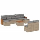 Tuinset met beige materiaal en gepoedercoat staal afmetingen - Tuinsets