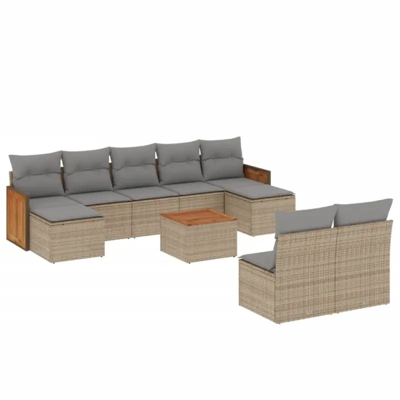 Tuinset met beige materiaal en gepoedercoat staal afmetingen - Tuinsets