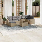 Tuinset met beige materiaal en gepoedercoat staal afmetingen - Tuinsets