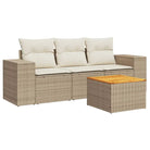Tuinset met beige materiaal en gepoedercoat staal afmetingen - Tuinsets