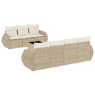 Tuinset met beige materiaal en gepoedercoat staal afmetingen - Tuinsets