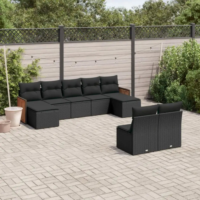 Tuinset met beige materiaal en gepoedercoat staal afmetingen - Zwart / Zonder tafel - Tuinsets