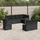 Tuinset met beige materiaal en gepoedercoat staal afmetingen - Zwart / Zonder tafel - Tuinsets