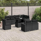Tuinset met beige materiaal en gepoedercoat staal afmetingen - Zwart / zonder opbergruimte - Tuinsets