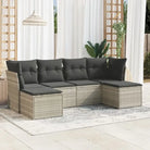 Tuinset met beige materiaal en gepoedercoat staal voor buitengebruik - Lichtgrijs / Met tafel - Tuinsets