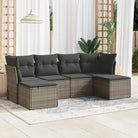 Tuinset met beige materiaal en gepoedercoat staal voor buitengebruik - Grijs / Met tafel - Tuinsets