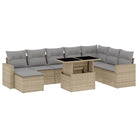 Tuinset met beige materiaal en gepoedercoat staal voor buitengebruik - Tuinsets