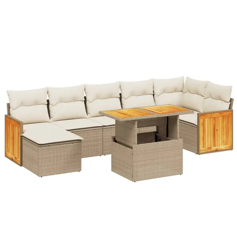 Tuinset met beige materiaal en gepoedercoat staal voor buitenplezier - Tuinsets