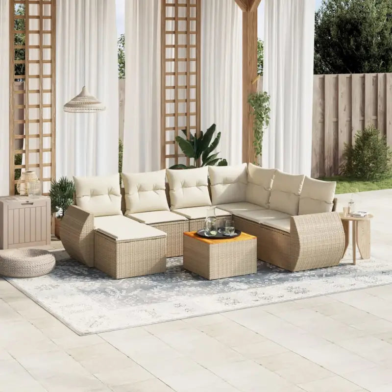 Tuinset met beige materiaal en gepoedercoat staal voor buitenplezier - Tuinsets