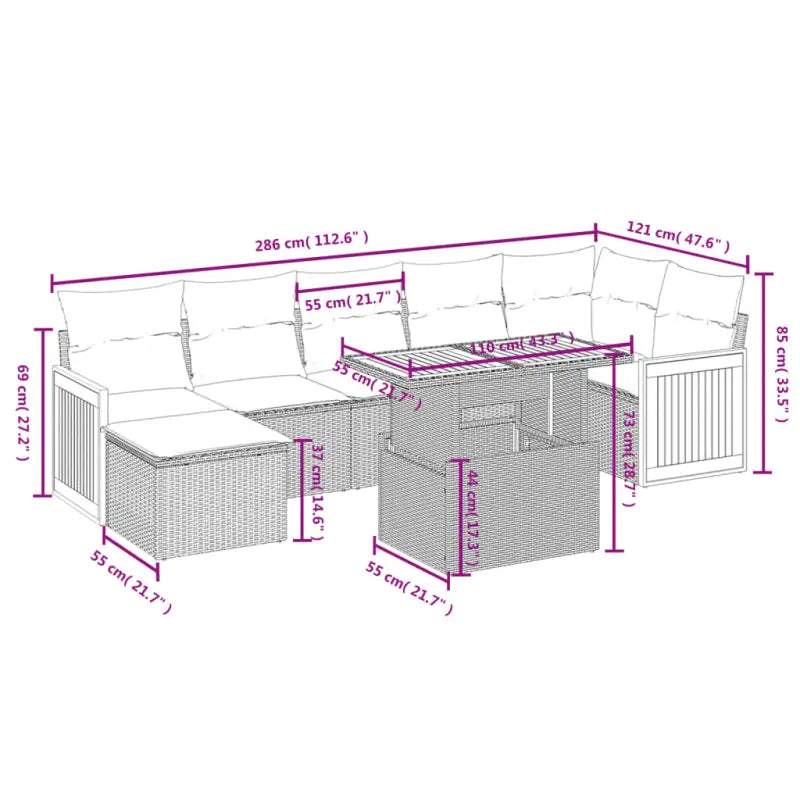 Tuinset met beige materiaal en gepoedercoat staal voor buitenplezier - Tuinsets