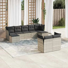 Tuinset met beige materiaal en gepoedercoat staal voor buitenplezier - Lichtgrijs / Zonder tafel - Tuinsets
