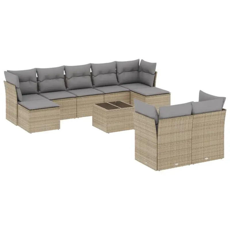 Tuinset met beige materiaal en gepoedercoat staal voor buitenplezier - Tuinsets
