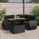 Tuinset met beige materiaal en gepoedercoat staal voor comfortabel buitenleven - Zwart / met opbergruimte - Tuinsets