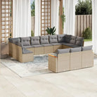 Tuinset met beige materiaal en gepoedercoat staal voor comfortabel buiten genieten - Gemengd beige / Zonder tafel