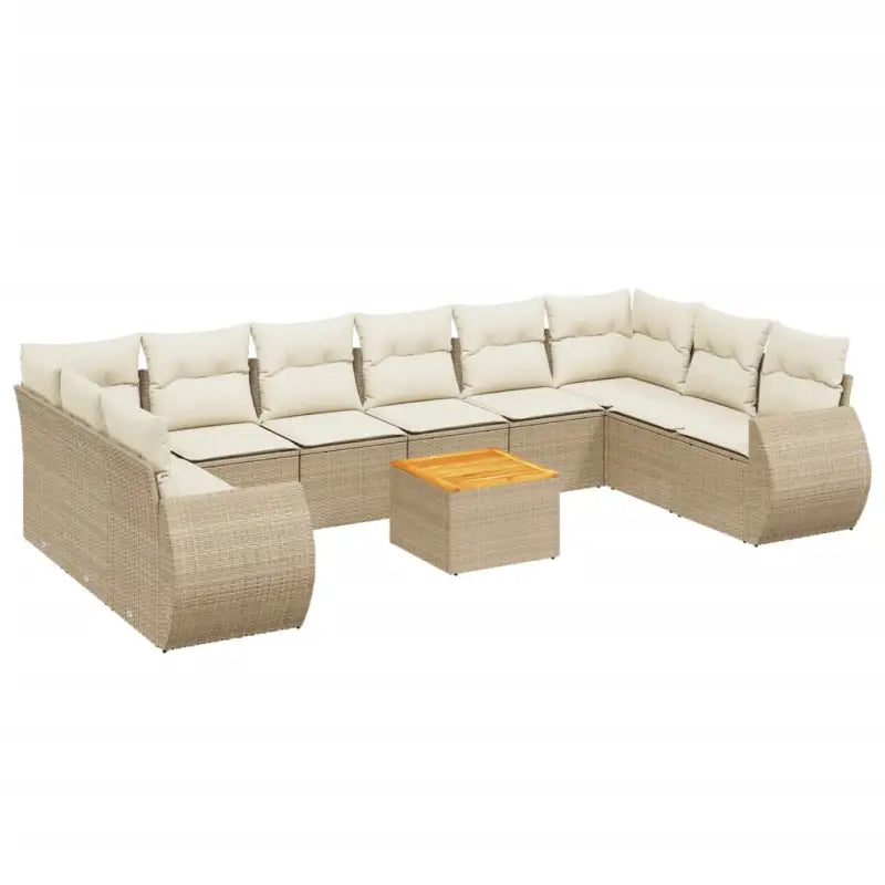 Tuinset met beige materiaal en gepoedercoat staal voor comfortabel outdoor genieten - Tuinsets
