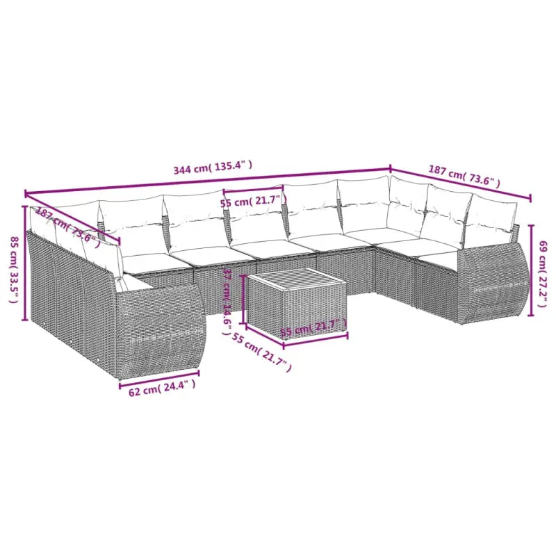 Tuinset met beige materiaal en gepoedercoat staal voor comfortabel outdoor genieten - Tuinsets