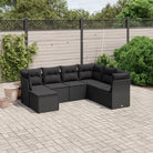 Tuinset met beige materiaal en gepoedercoat staal voor jouw terras - Zwart / Zonder tafel - Tuinsets