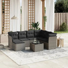 Tuinset met beige materiaal en gepoedercoat staal voor jouw terras - Grijs / Met tafel - Tuinsets