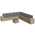 Tuinset met beige materiaal en gepoedercoaten staal voor buitenplezier - Tuinsets