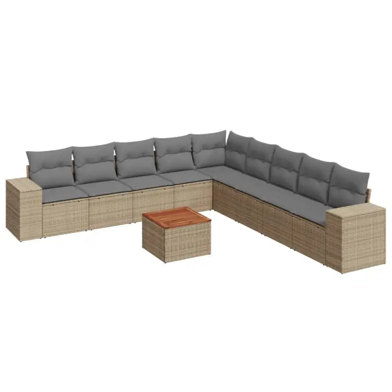 Tuinset met beige materiaal en gepoedercoaten staal voor buitenplezier - Tuinsets