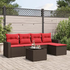 Tuinset met bruin materiaal en gepoedercoat staal afmetingen - Tuinsets