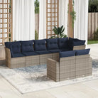 Tuinset met bruin materiaal en gepoedercoat staal voor comfortabel buiten genieten - Beige en grijs / Zonder tafel