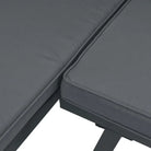 Tuinset met comfortabele zitervaring van zwart gepoedercoat staal - Tuinsets