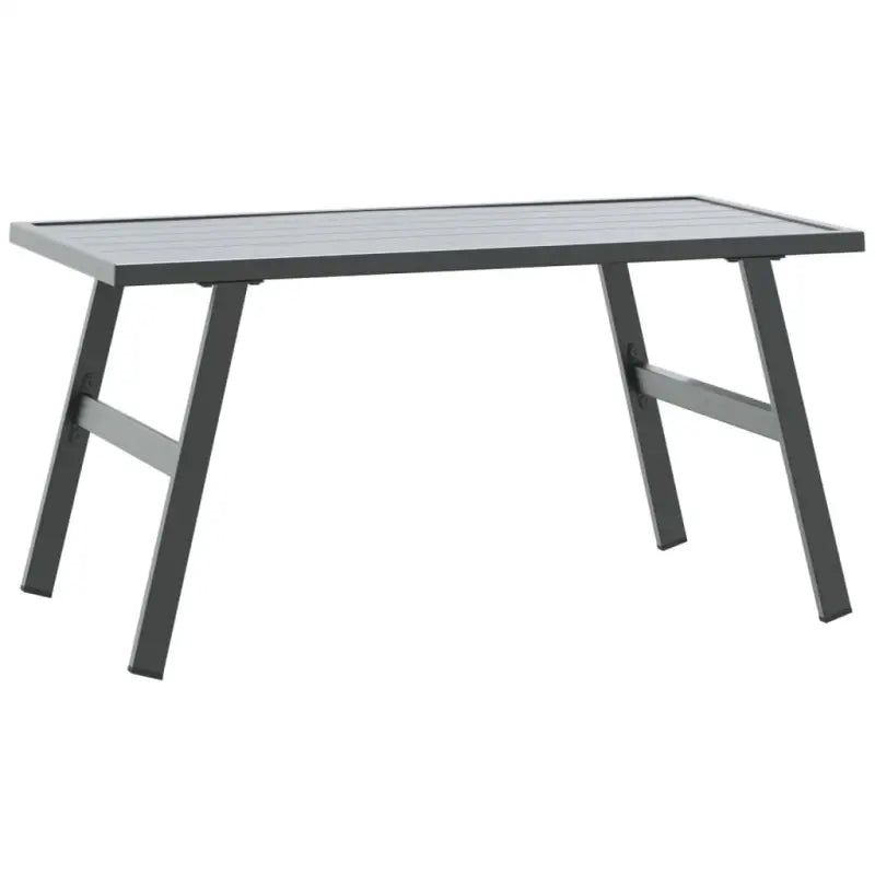 Tuinset met comfortabele zitervaring van zwart gepoedercoat staal - Tuinsets