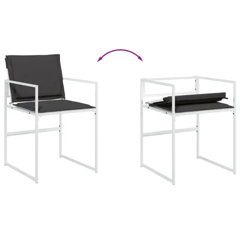 Tuinset met gehard glas en gepoedercoat staal voor buitenplezier - Tuinsets