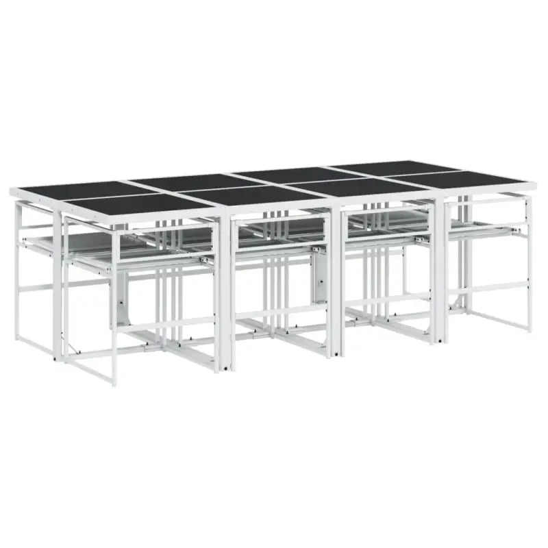 Tuinset met gehard glas en gepoedercoat staal voor buitenplezier - Tuinsets
