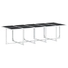 Tuinset met gehard glas en gepoedercoat staal voor buitenplezier - Tuinsets