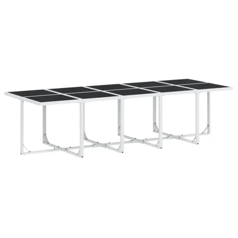 Tuinset met gehard glas en gepoedercoat staal voor buitenplezier - Tuinsets