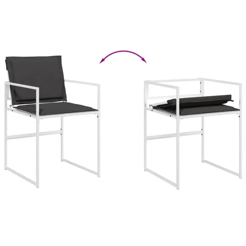 Tuinset met gehard glas en gepoedercoat staal voor buitenplezier - Tuinsets