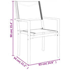 Tuinset met gehard glas en gepoedercoat staal voor elegante buitenruimte - Tuinsets