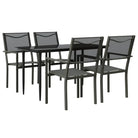 Tuinset met gehard glas en gepoedercoat staal voor elegante buitenruimte - Tuinsets