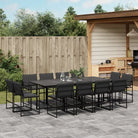 Tuinset met gehard glas en gepoedercoat staal voor gezellige buitenruimte - Tuinsets