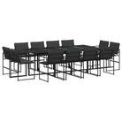 Tuinset met gehard glas en gepoedercoat staal voor gezellige buitenruimte - Tuinsets