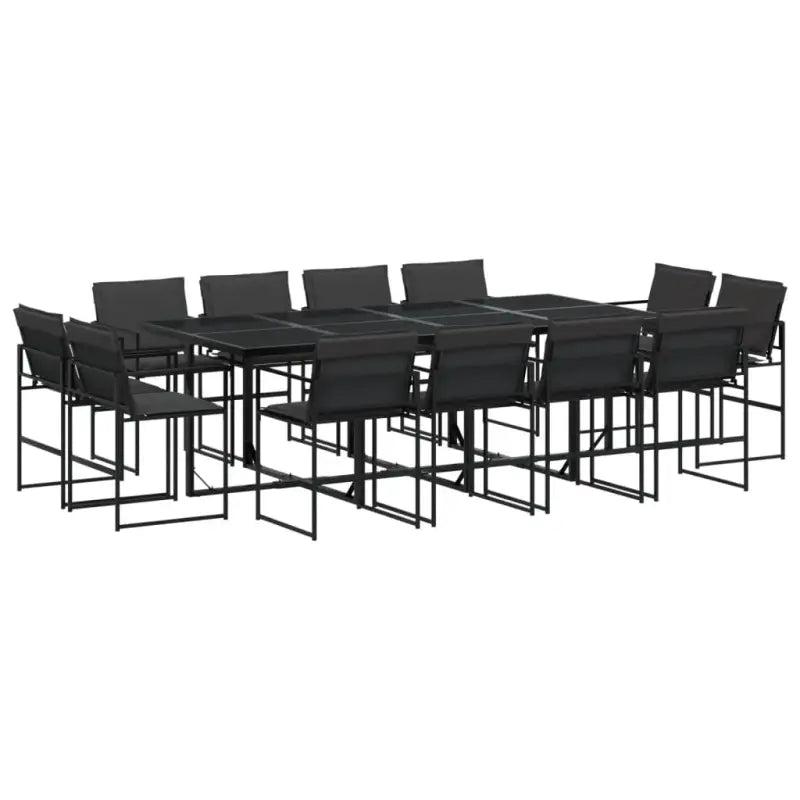 Tuinset met gehard glas en gepoedercoat staal voor gezellige buitenruimte - Tuinsets