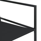 Tuinset met gehard glas en zwart gepoedercoat staal voor buitenplezier - Tuinsets