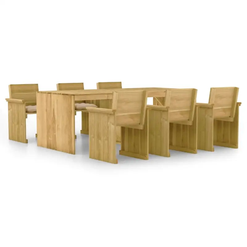 Tuinset met geïmpregneerd grenenhout voor een stijlvolle buitenruimte - Tuinsets