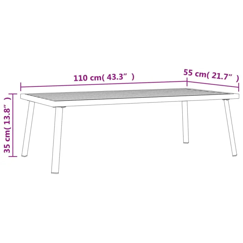 Tuinset met gelat ontwerp en stabiel frame voor moderne tuinstijl - Tafel - Tuinsets