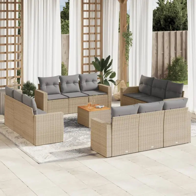 Tuinset met gemengd beige materiaal en waterdichte tas voor buitenruimte - Tuinsets