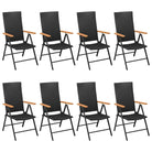Tuinset met gepoedercoat aluminium en duurzame PE-rattan meubelen - Tuinsets