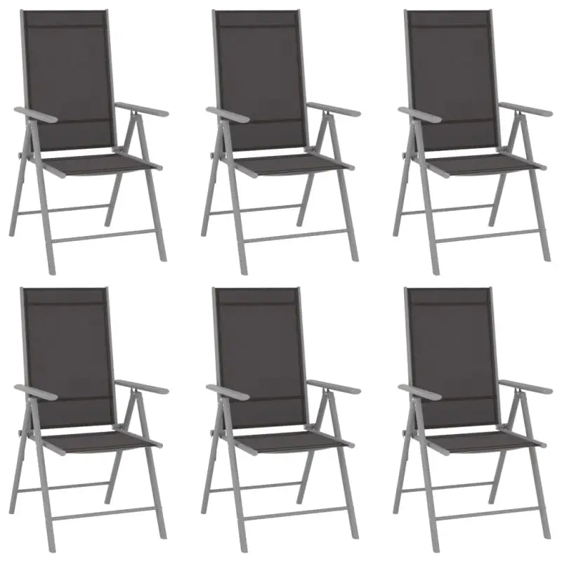 Tuinset met gepoedercoat aluminium frame voor terras en tuin - Zilver / 150 cm tafellengte - Tuinsets