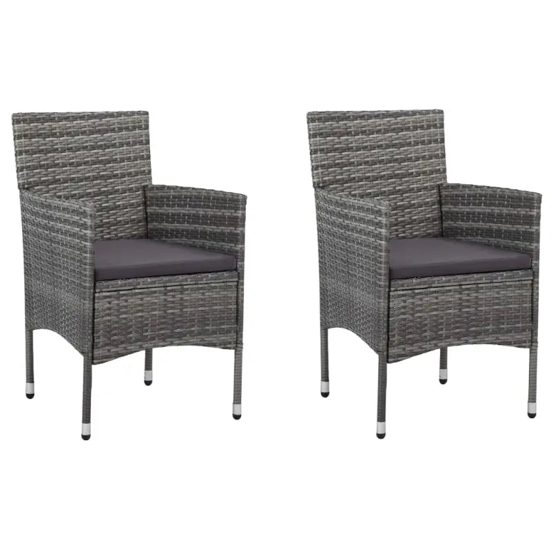 Tuinset met gepoedercoat staal en weerbestendig PE-rattan - Tuinsets