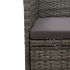 Tuinset met gepoedercoat staal en weerbestendig PE-rattan - Tuinsets