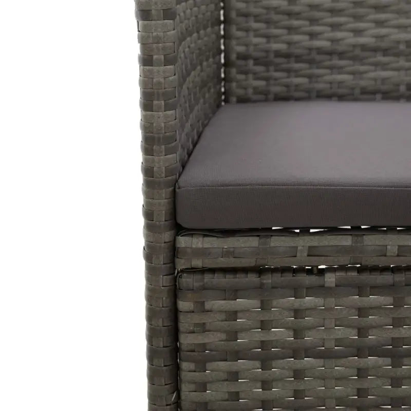 Tuinset met gepoedercoat staal en weerbestendig PE-rattan - Tuinsets